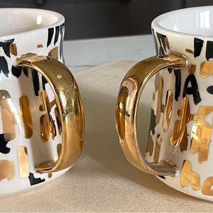 Kate Roebuck for Anthropologie HAHA Mug Set 2pc